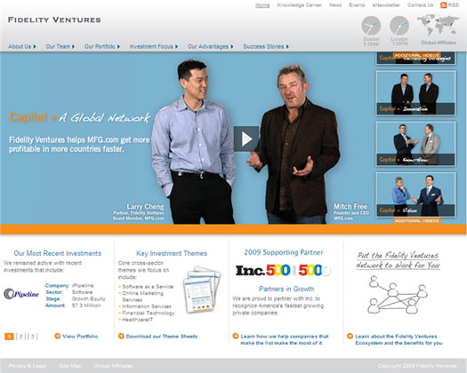 Fidelity Ventures Web Site
